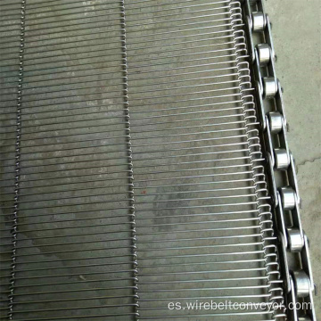 Cinturón de malla de acero inoxidable Flat Flex Chocolate Enrobe